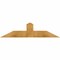 Ekena Millwork Portland Rough Sawn Timber Gable Bracket, Western Red Cedar, 36"W x 9"H x 4"D x 4"F, 6/12 Pitch GBW036X09X0404POR00RWR - alternate 1